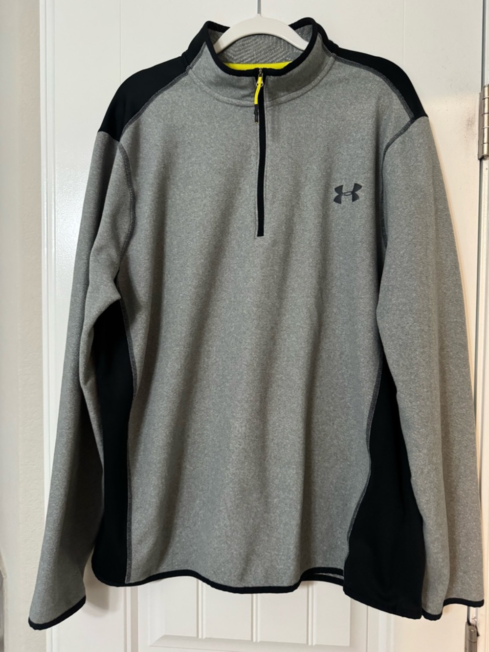 Under Armour Black Pullover with Neon Yellow Trim